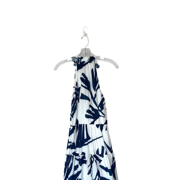 Willa Story Blue White Flowy Whimsical Tiered Broomstick Maxi Dress Size XS - Picture 5 of 11